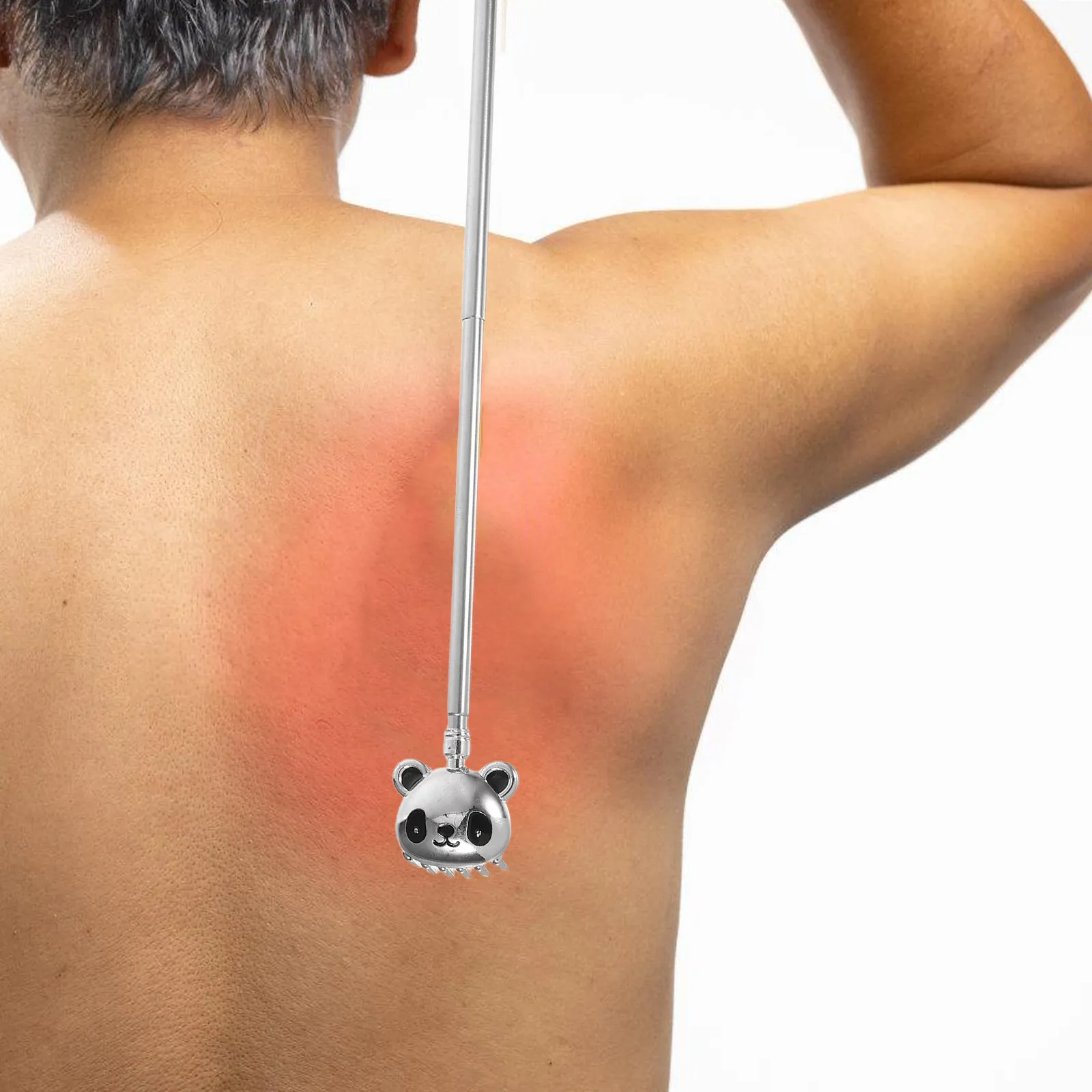 

Массажер для спины Panda Design из нержавеющей стали, телескопический, для снятия зуда и снятия усталости