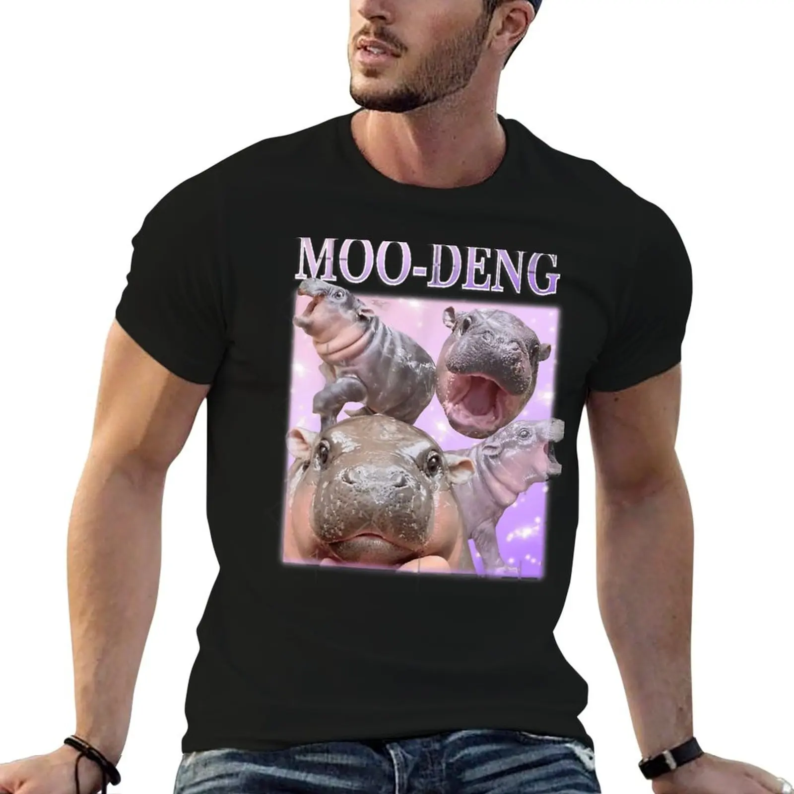 

cotton t 100% MOO-DENG T-Shirt MOODENG BABY essential PIGMY t shirts FAMOUS - OFFICIAL shirt man THE HIPPO