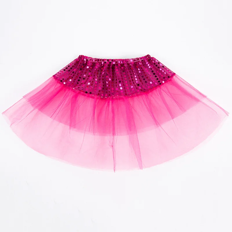 

Children's Tutu Performance Sequin Mmesh Skirt Girl Dance Performance 2-8Y Girl Mesh Sequin Tutu Skirt Tutu Skirt Dance Skirt