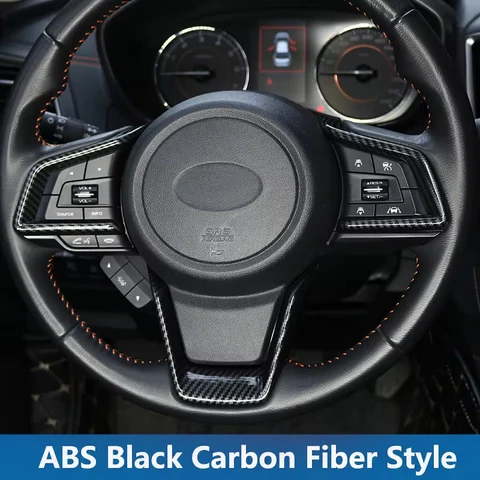 Чехол на руль из углеродного волокна для Subaru Outback XV Impreza Leagacy 2018-24, для Forester 2019 2020 2021 2022 2023 2024