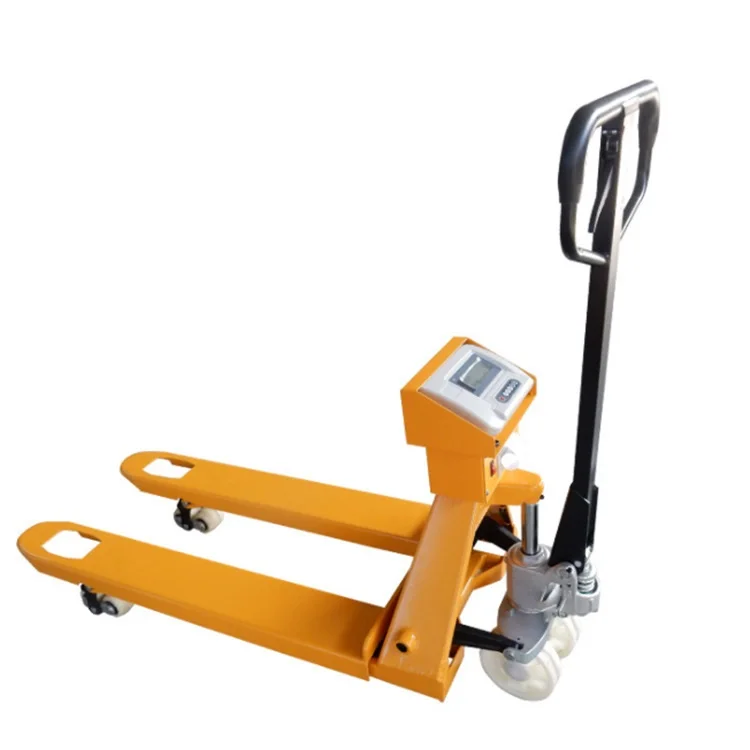 

Electronic Digital 2Ton 3Ton 550*1100mm Weighing Pallet Jack Manual Hydraulic Hand Pallet Truck With Scale