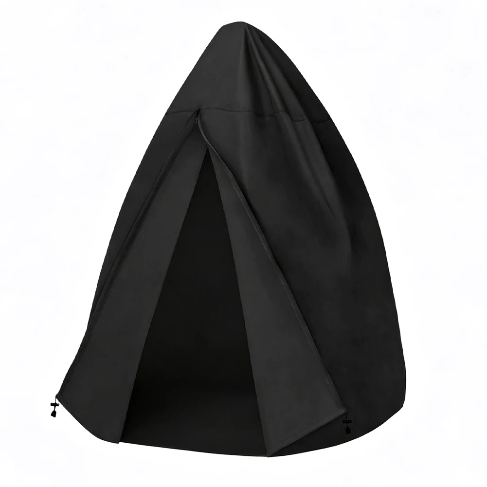 Double Egg Hanging Chair Cover in 420D Oxford with Full-Length Zipper and Adjustable Drawstring for Outdoor Use