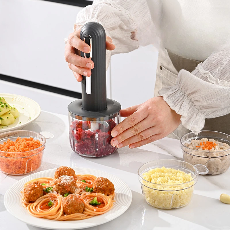 

Meat Grinders Home Baby Food Dispenser Wireless Electric Kitchen Multifunctional Cooking Machine Small Electric