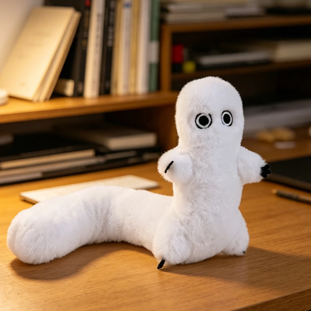 Witch Hat Atelier Fudeworm Plush Toys Fluffy Shapeable Cute Stuffed Toys Anime Brush Buddy Dolls Fans Birthday Gifts Home Decor view 2