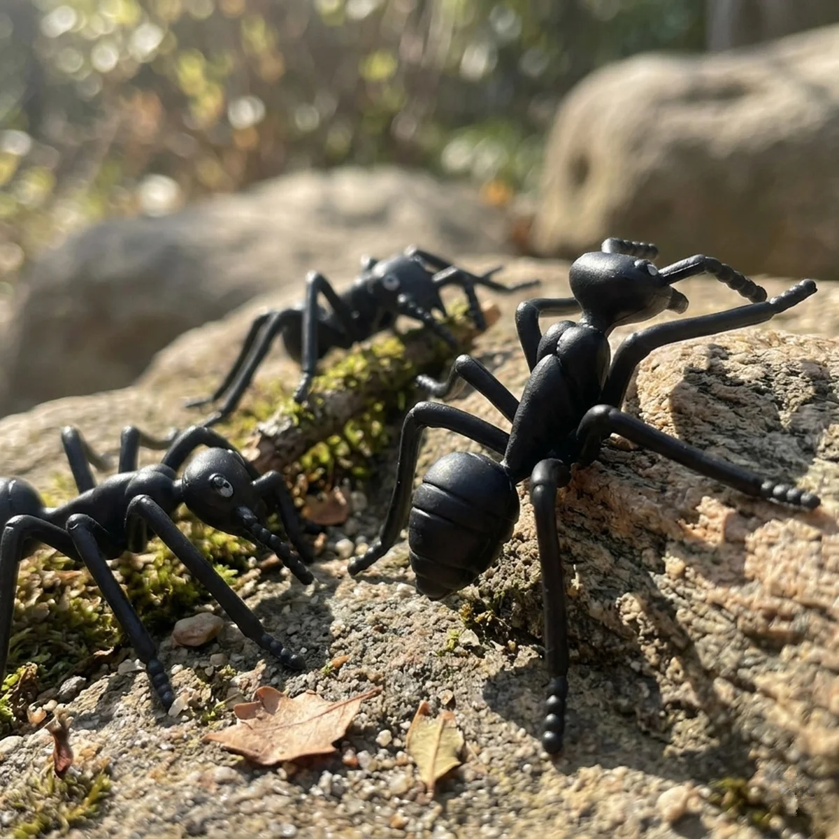 5/10Pcs 6.7cm Fake Black Ant Model Prank Prop Realistic Insect Figure Party Trick Joke Prop Science Teaching Simulation Bug Prop