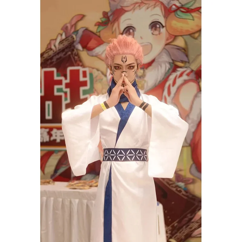 Anime Jujutsu Kaisen Cosplay Kostuum Iori Utahime Ryomen Sukuna peluca Japón Kimono Hanfu vestido conjunto uniforme de fiesta de Halloween trajes