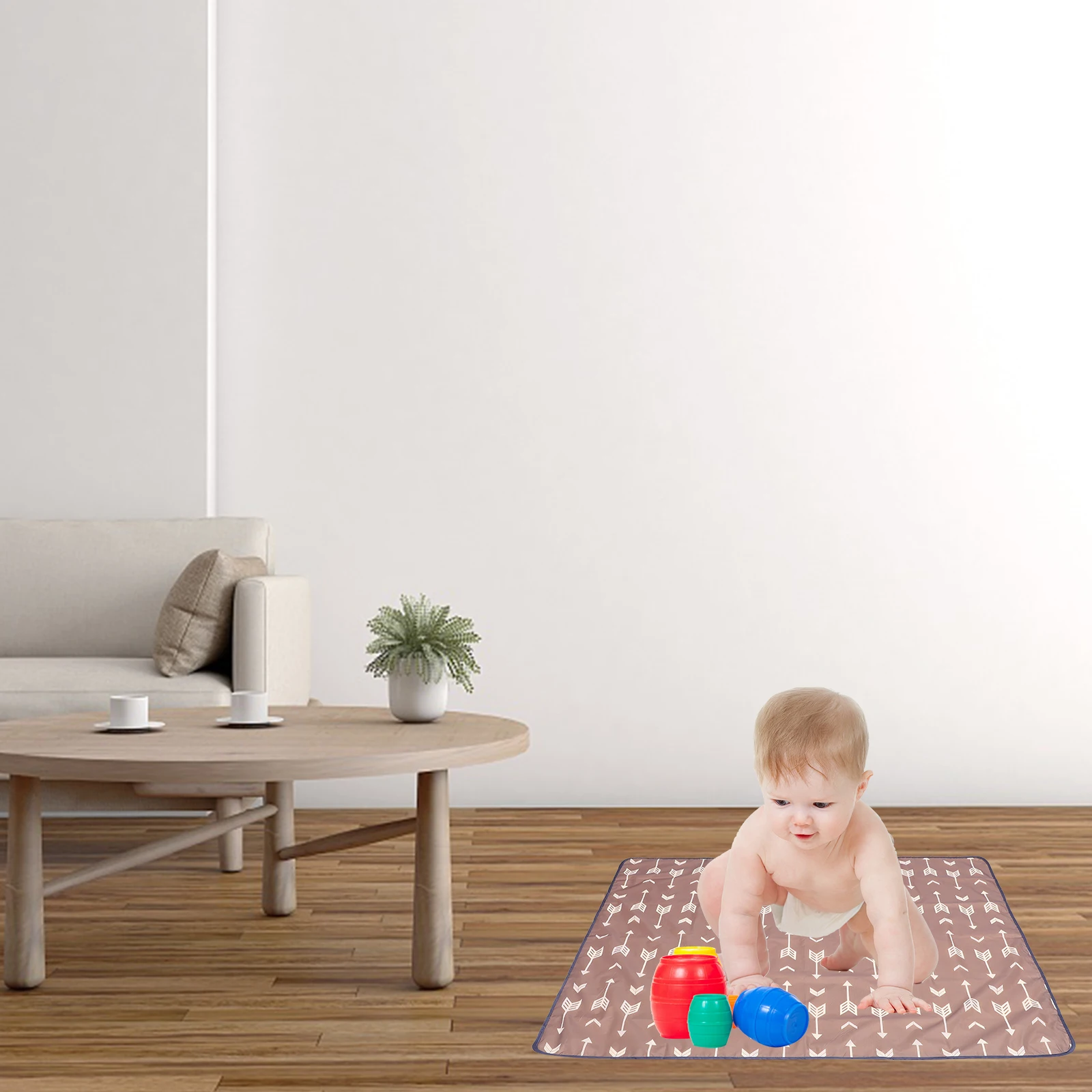 

Baby Placemat Child Floor Polyester Portable Picnic Blanket Camping Waterproof Picnic Mat Baby Floor Mat Cartoon Style