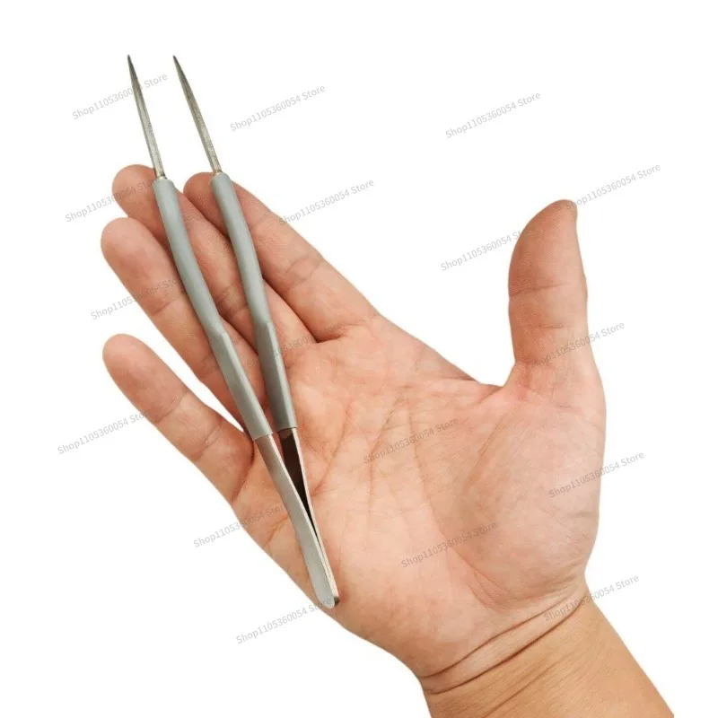 For high temperature tungsten head tweezers welding clip 3000 ℃ high temperature platinum mineral glass jewelry tools