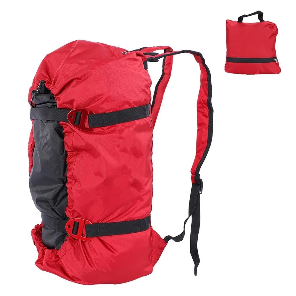 Oxford Cloth Rock Climbing Rope Bag With Ground Sheet Large Capacity Rock Climbing Rope Kit Bag Adjustable Straps Ultralight