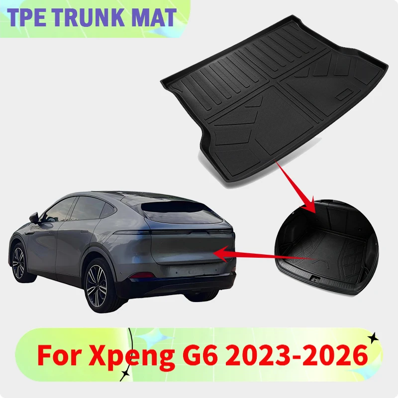 TPE-Material Kofferraummatte für Xpeng G6 2023-2026, Auto-Fußmatten, Hintere Kofferraummatte, Verschleißfest