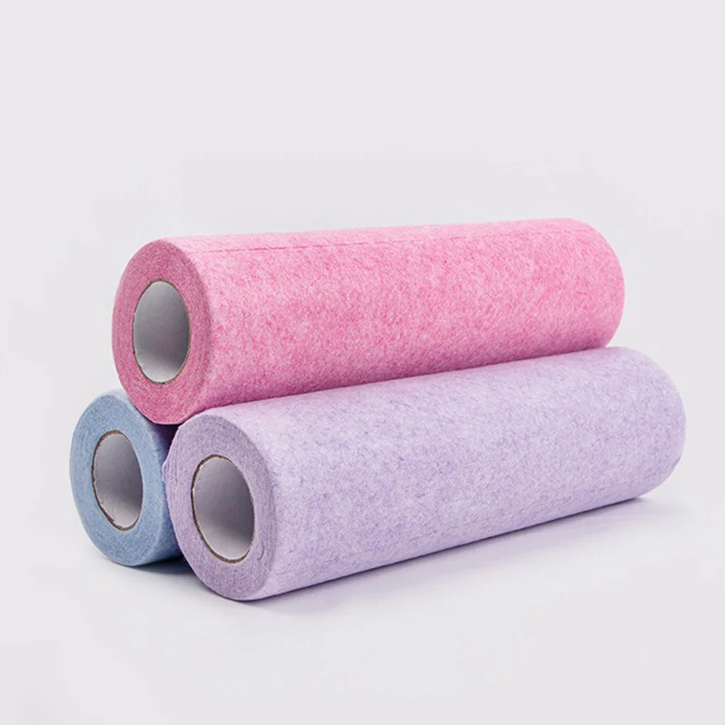 

New 3Rolls 25x25cm Cleaning Wipe Household Kitchen Cloth Microfiber Towel Rolls Dish Rags Wash Paper Towel