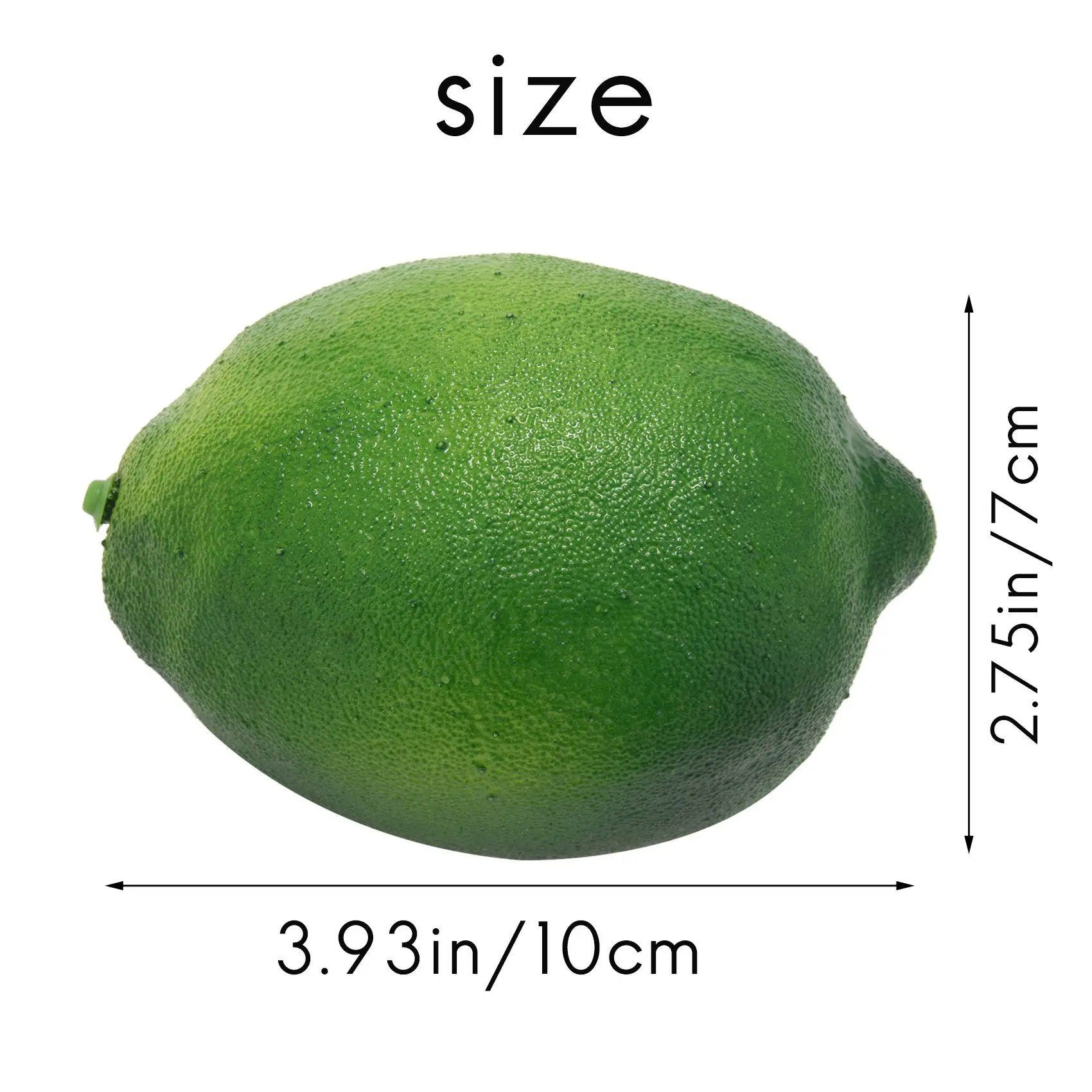 Fruta de limón de plástico Artificial realista, comida falsa, decoración del hogar, 6 x