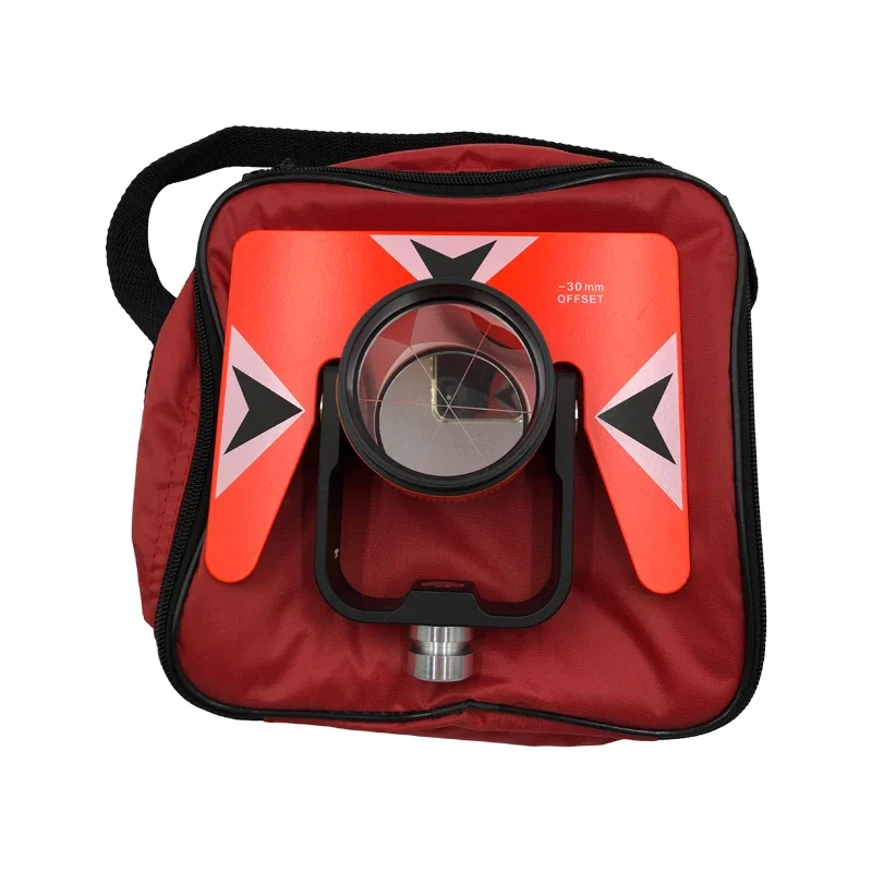 High Quality Red Single Prism For Nikon South Trimble For Top-con For Sokk-ia Total Station Prisms Surveying AK18 With Soft Bag