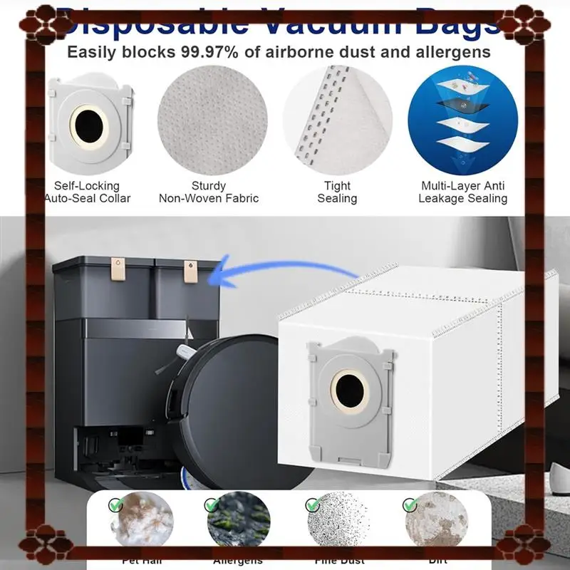 تسليم 24 ساعة لقطع غيار وملحقات ECOVACS DEEBOT T50 PRO Omni للمكنسة الكهربائية الروبوتية