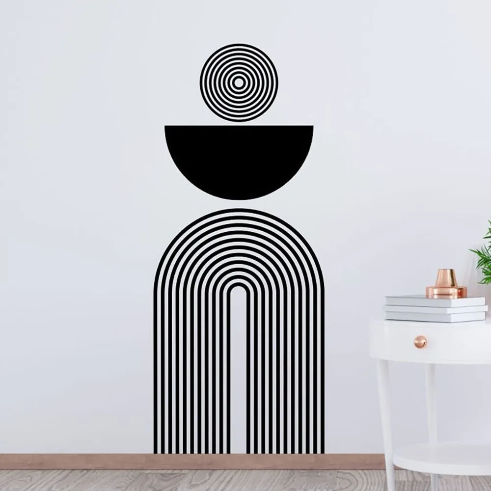 AUGUST SALES! Abstract Wall decals, Geometric elements, circles, Living room decor, Bedroom Wall Decal,Wall sticker 1-16