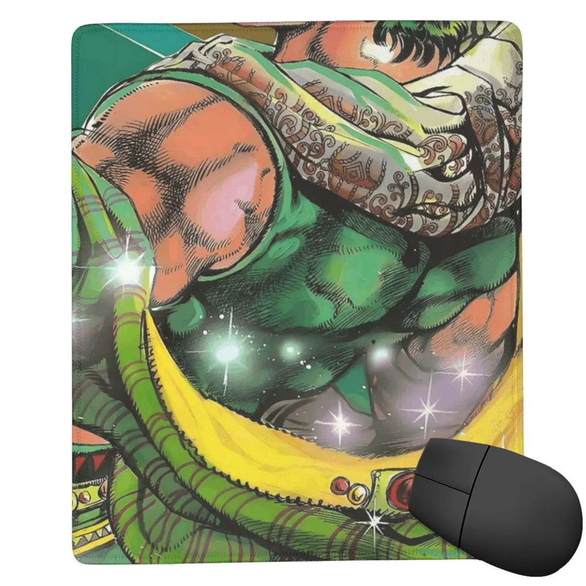 Jojo Bizarre Adventure Joseph Joestar Anime 7x9 in 22x18 cm Mouse Pad Computer Keyboard Mouse Mat Gaming PC Laptop Desk Mat