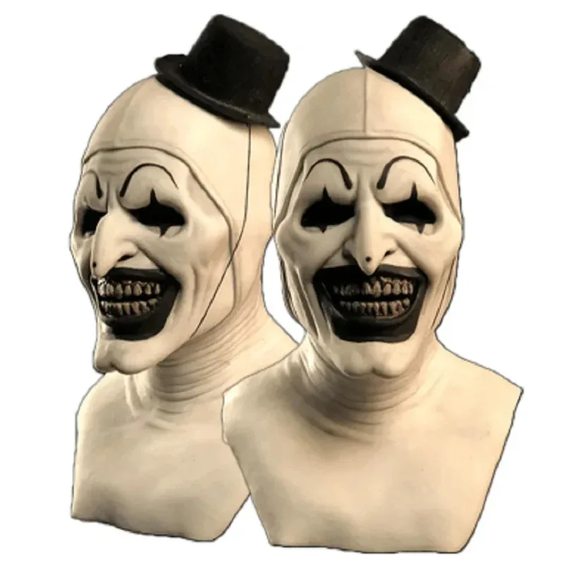 

Art Terrifier Cosplay Costume Terror Clown Masks Full Face Mask The Clown Mask Halloween Carnival Party Adults Women Men Mask