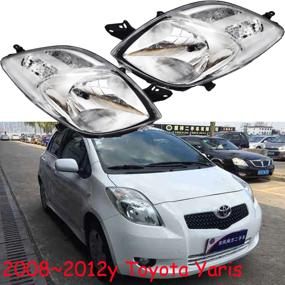 

1pcs car bumper headlamp for Toyota Yaris headlight 2008~2012y car accessories head lamp Yaris fog light