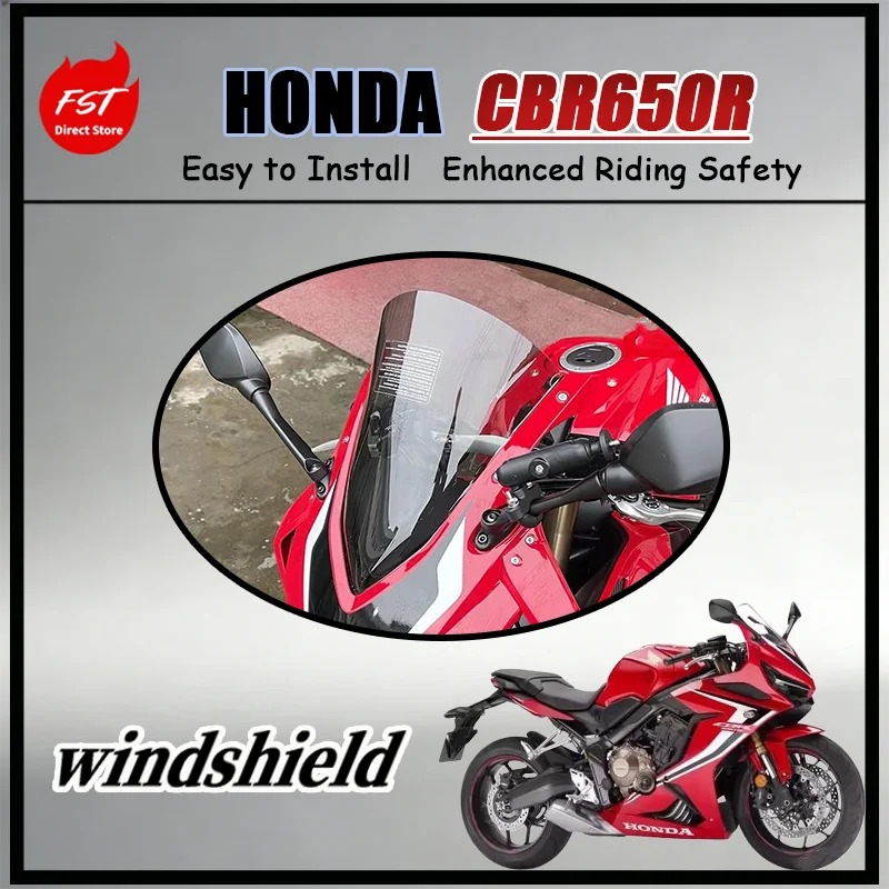 

Ветровое стекло для Honda CBR650R - импортное стекло с аэродинамическим дизайном для снижения сопротивления ветру, улучшенной управляемости и маневренности.