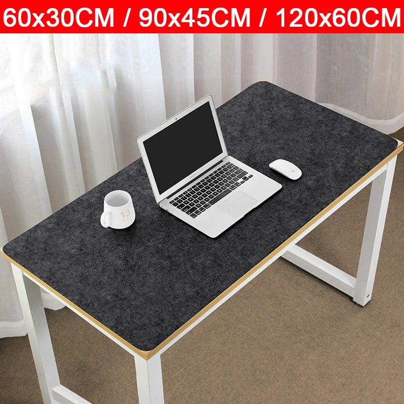 Grand XXL bureau ordinateur bureau tapis Table clavier grand tapis de souris laine feutre ordinateur portable coussin bureau tapis de souris Gamer tapis de souris tapis 2022