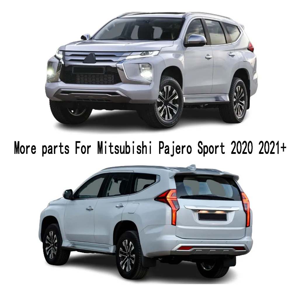 For Mitsubishi Pajero Sport 2020 2021 2022 2023+ Steel Car Door Anti-Kick Panel Tank Audio Speaker Frame Trim Pedal Trunk