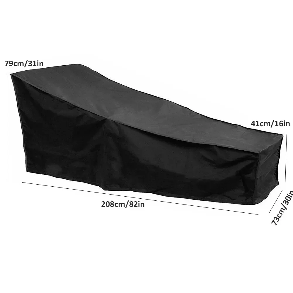 For Wicker Sofa Protection Set Table Covers Outdoor Garden Chaise Lounge Cover Dustproof Waterproof Rain Snow Furniture Cover view 5