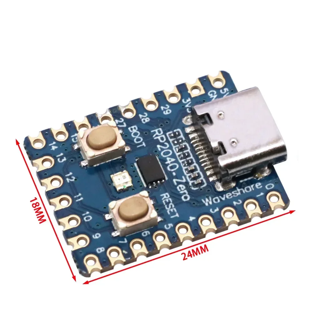 Raspberry Pi Pico RP2040-Zero Development Module – Dual-Core M0+ Processor & 2MB Flash for Embedded Systems