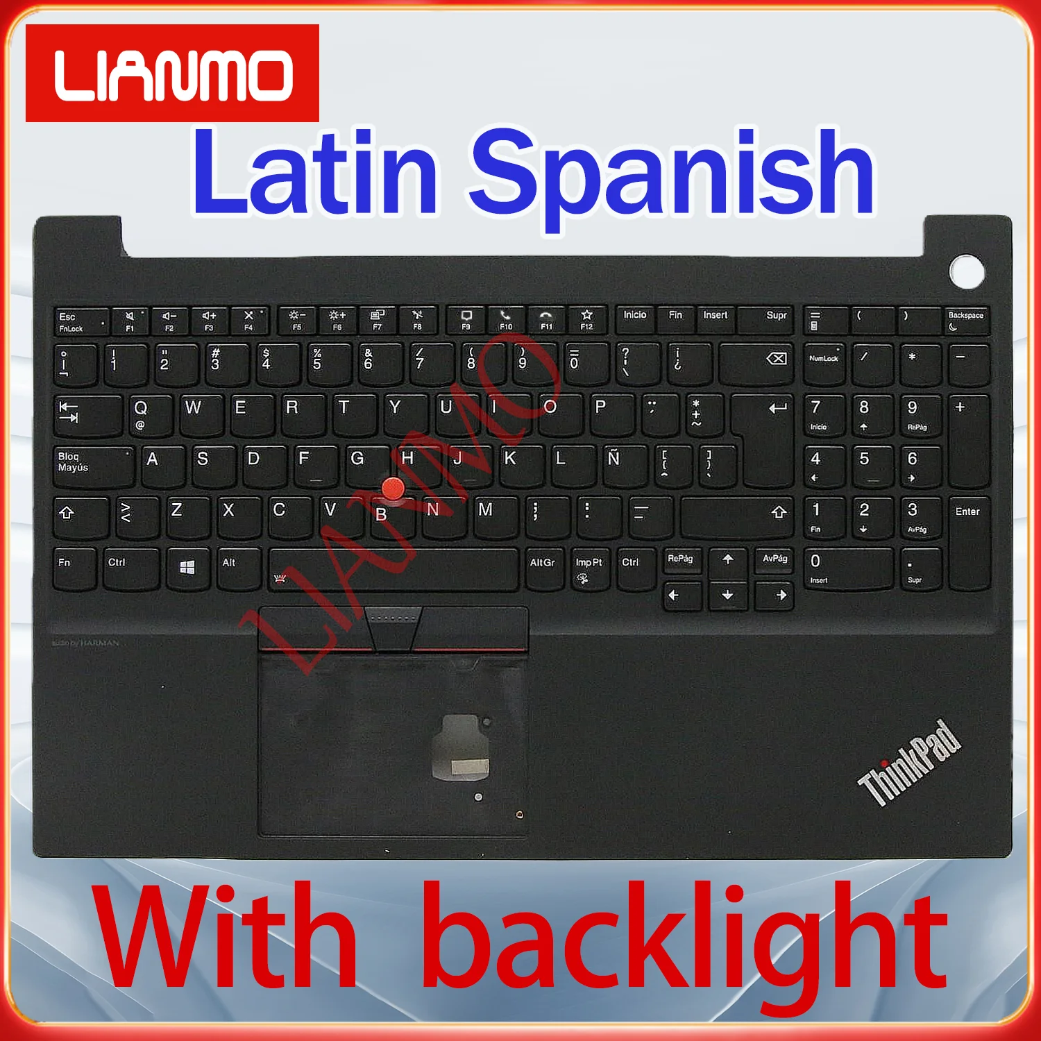 Latin Spanish/Norwegian/Nordic/Portuguese/Russian/Swedish For Lenovo ThinkPad E15/R15 Gen2 Gen3 Gen4 C-shell backlit keyboard