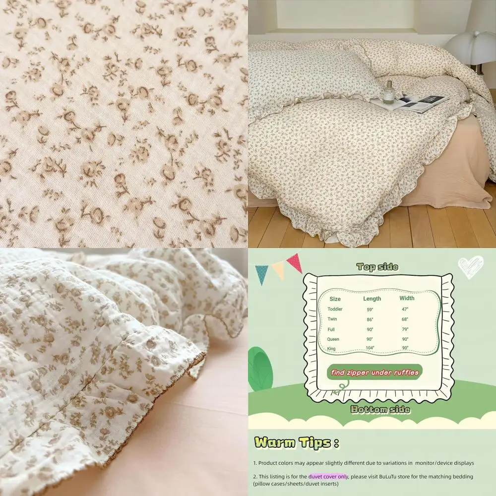 

Винтажный детский пододеяльник с цветочным узором, принт «Камелия», для односпальной кровати, из муслинового хлопка, или для девочки