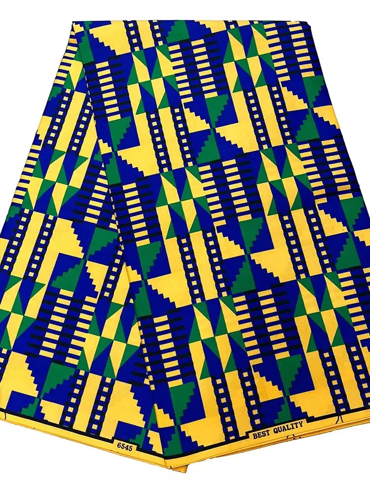 Most Popular African Real Wax Fabric High Quality Ankara Print Wax  For Party Dress sewing