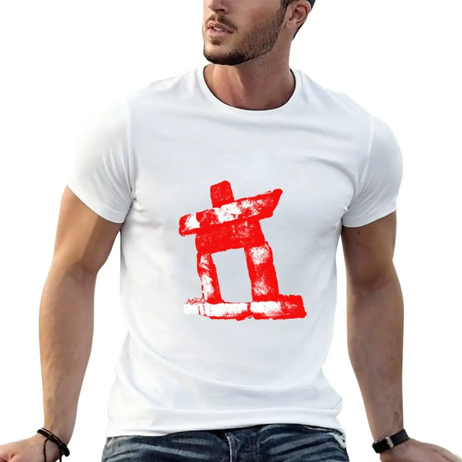 Canada rock man -RED- T-Shirt sweat shirt funny t shirts vintage clothes mens cotton t shirts