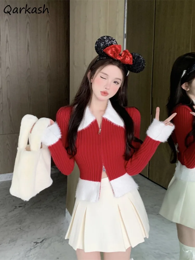 

Кардиган женский утепленный Hotsweet Vibe Ulzzang модный нежный пушистый элегантный свитер на меховой подкладке зимний универсальный топ мягкие Ins