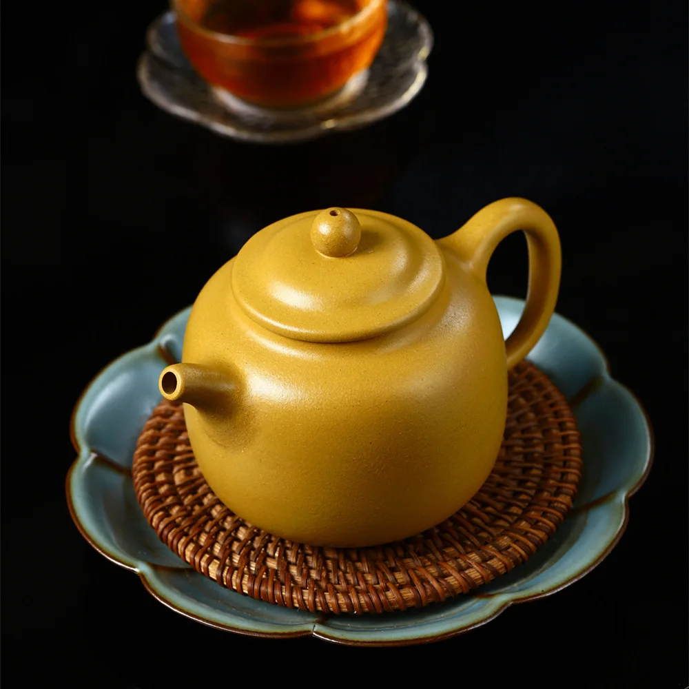 300cc High-end Yixing Purple Clay Teapots Kettle Famous Handmade Small Capacity Xishi Tea Pot Chinese Raw Ore Zisha Tea Set