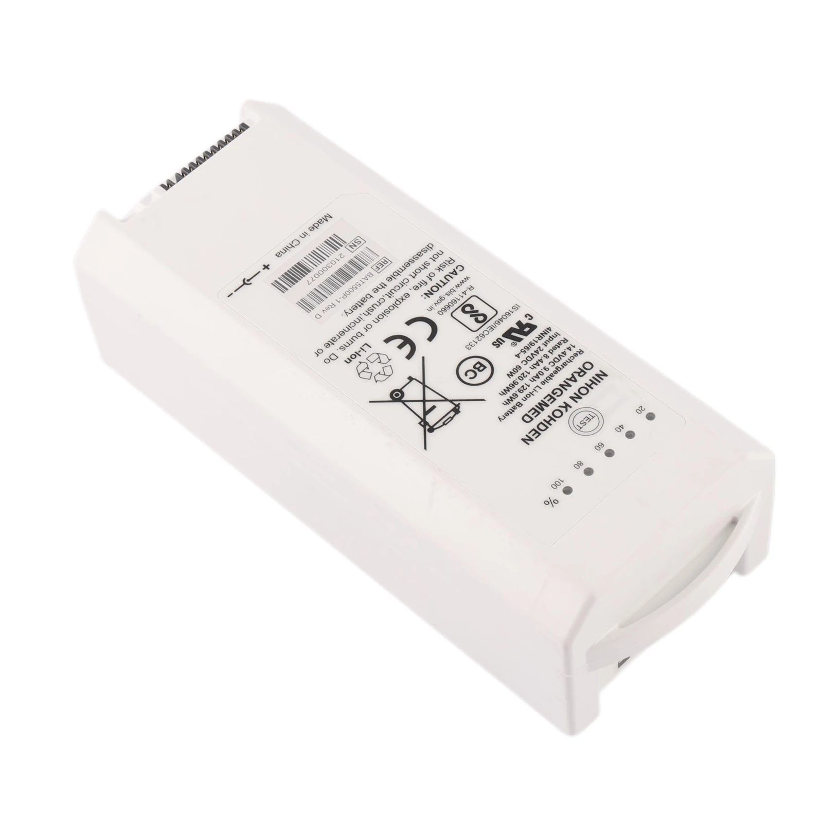 Replacement Ventilator Battery For NIHON KOHDEN BAT5500P-1 For NKV-550 SN 170800135 14.4V 9000mAh Li-ion Battery 4INR19/65-4