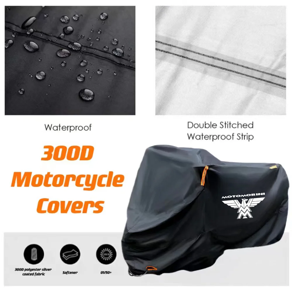 Thick 300D Silver Coated Windproof Motorcycle Protector Cover For Moto Morini X-cape 649 cape 650