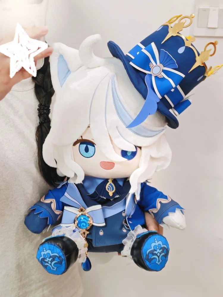 In Stock Genshin Impact Furina Plush Doll 40cm Dress Up Stuffed Toy Soft Throw Pillow Anime Game Peripheral Collectible Gift
