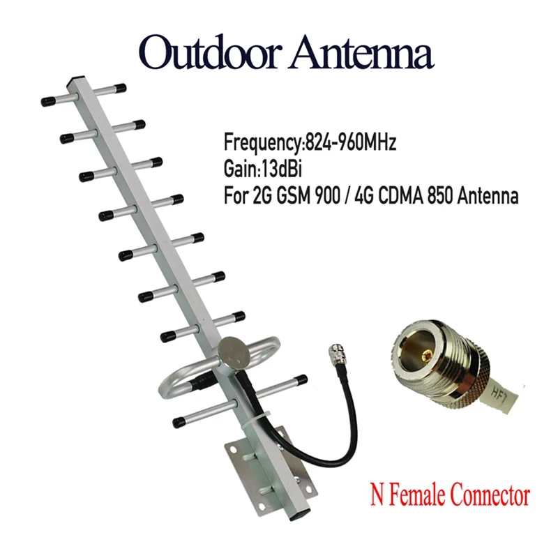 13DB 9 Unit Antenna For Gsm Cdma Signal Booster 800 850 900 Mhz GSM CDMA B20 Band Repeater 2G 4G Signal Amplifier Replacement