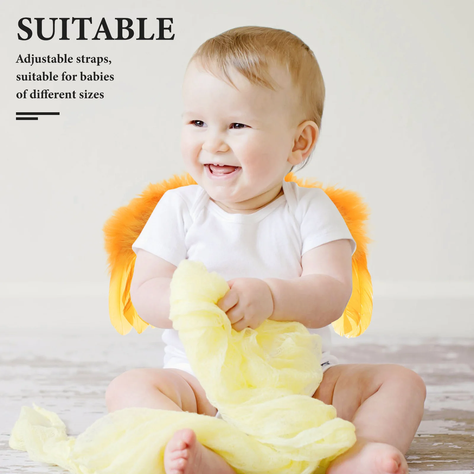 

Newborn Baby Photo Prop Soft Adjustable Strap Infant Photography Outfit Small Wings Photoshoot Props for Baby