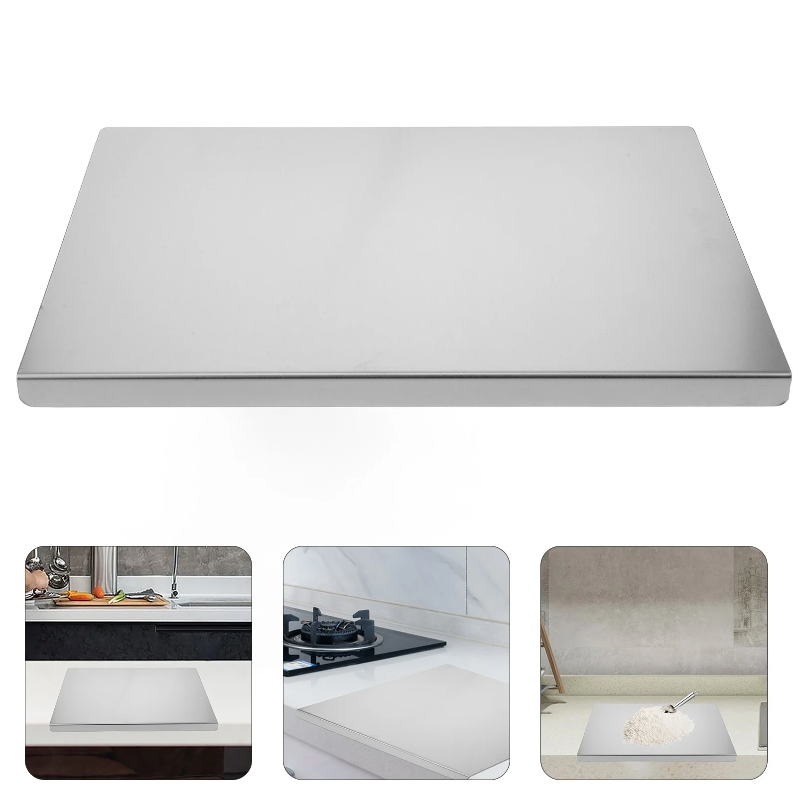 

Multi-use Stainless Steel Chopping Board Countertop Vegetable Meat Cutting Board Kitchen Supply steel cutting board