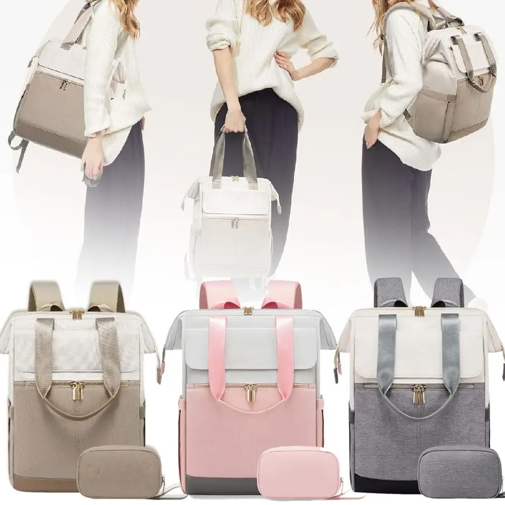 Large Capacity Travel Laptop Backpack Multifunctional Multi Pocket Mommy Shoulder Bag Waterproof Lightweight