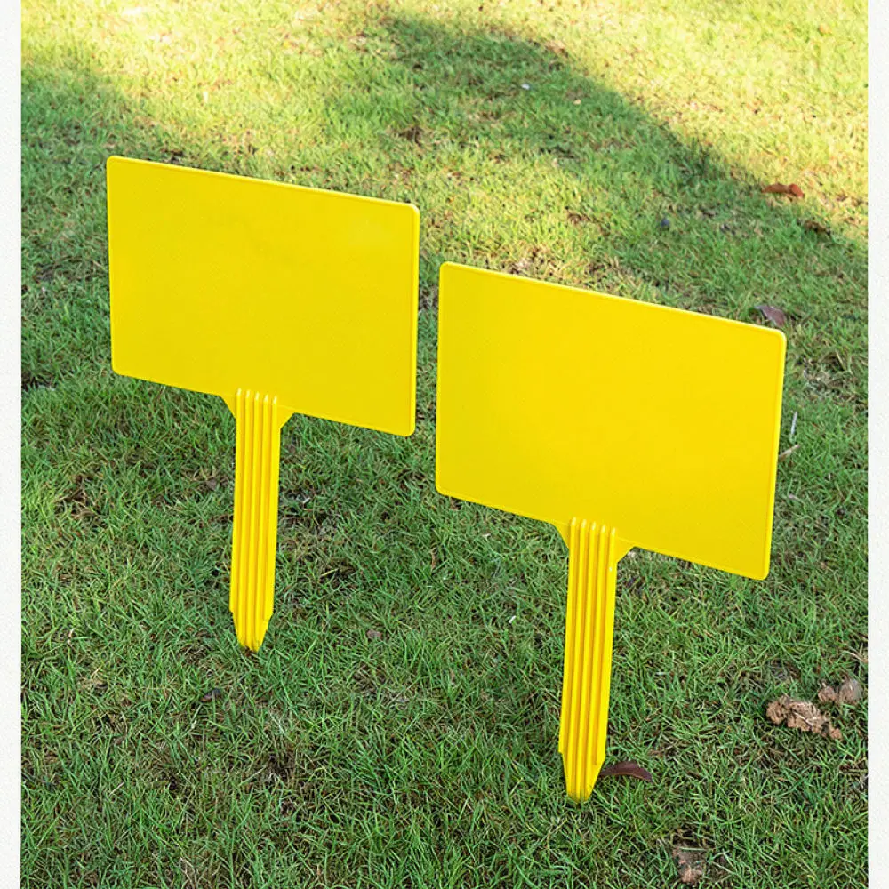 Thickened ABS Garden Identification Stake Large Plastic Plant Marker Warning Sign Waterproof Tag For Outdoor Usage