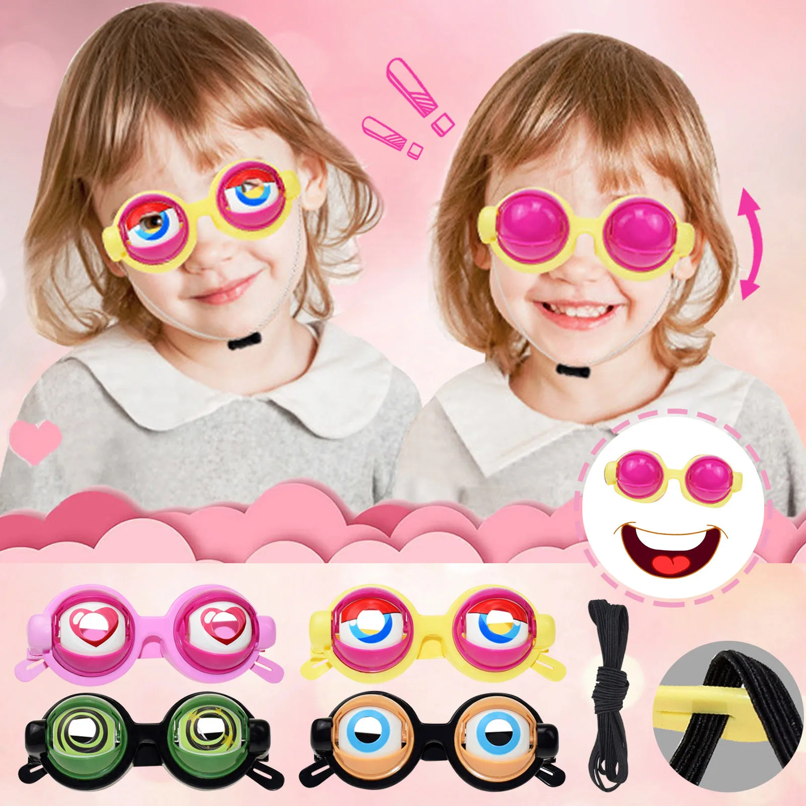 

Crazy Eyes Children Glasses Toys Novelty Creative Props Glasses Toy Prank Kids Toys Children Boys Girls Gifts игрушки для детей