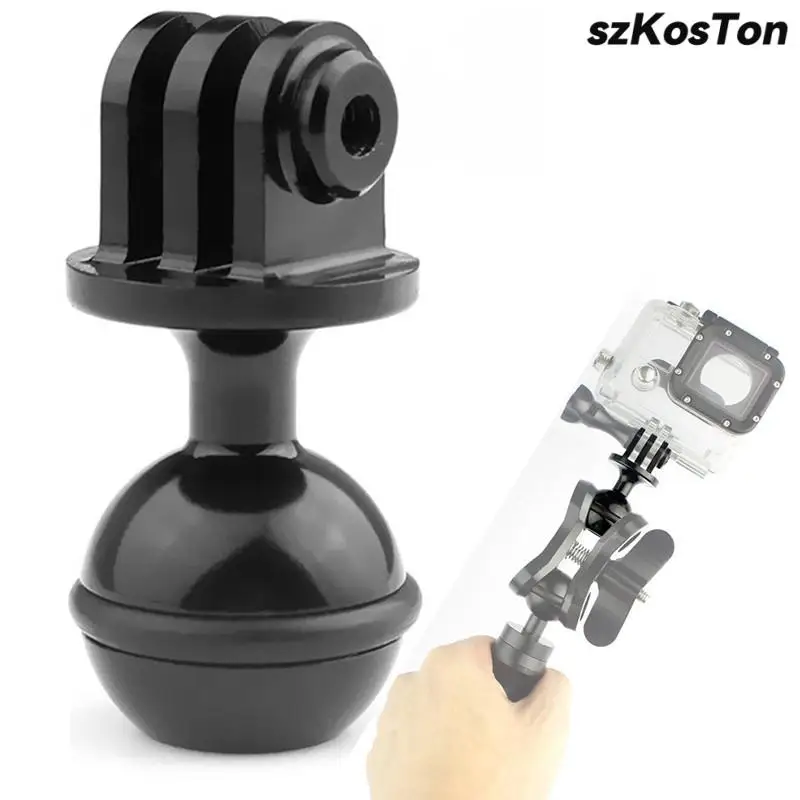 

Portable RAM Mount Ball Tripod Head Base Adapter For DJI Action 4 SJCAM Insta360 X4 GoPro Hero 13 12 11 10 9 Camera Accessories