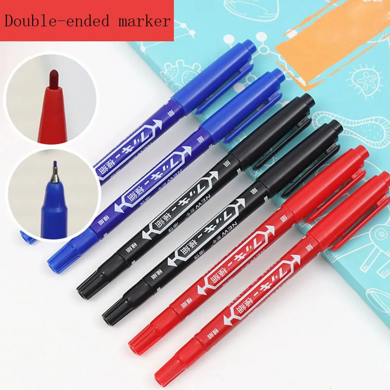 

Набор маркеров для тату Audersigt, 10 шт., с двумя наконечниками, для разметки кожи, водостойкие, для тату-мастеров