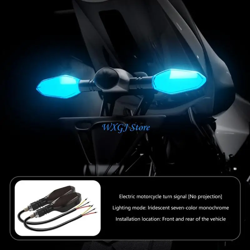 

37JE 2pcs Motorbike Replacement Turn Indicators Light 27 Lighting Modes