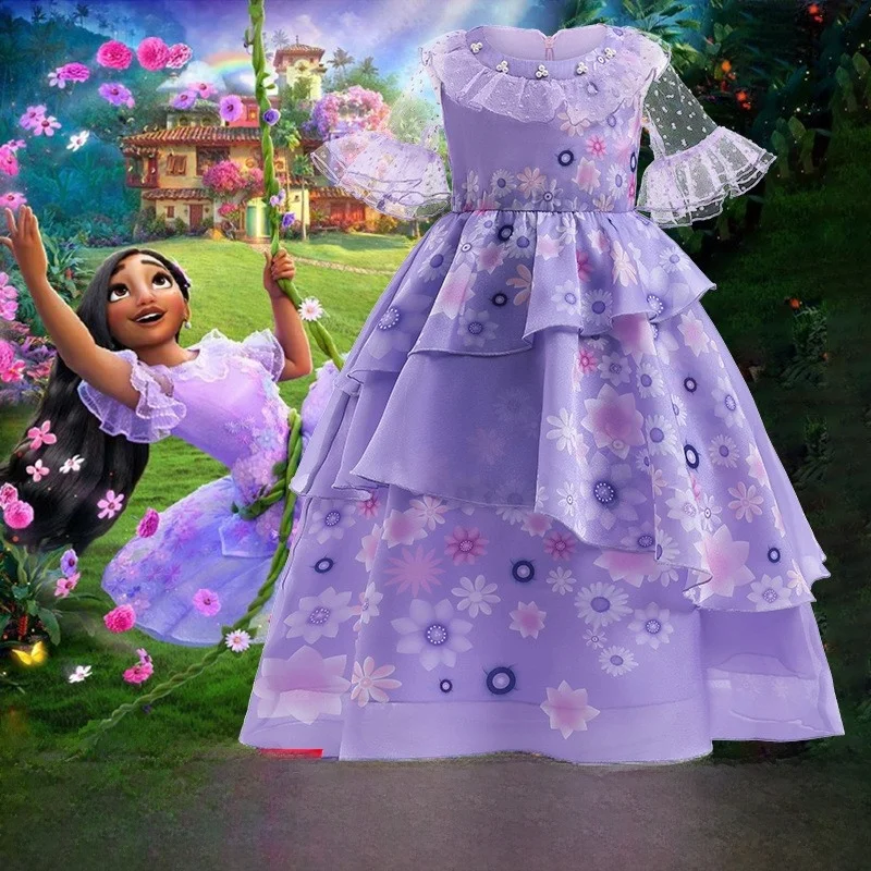 

Magic House Princess Costume Dress for Girls Halloween Animation Film Princess Skirt Children's Dress Ethnic Stage Costume