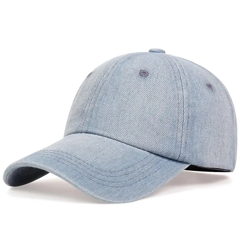 Unisex Light Board Denim Washed With Water Baseball Caps Spring And Autumn Outdoor Adjustable Casual Hats Sunscreen Hat