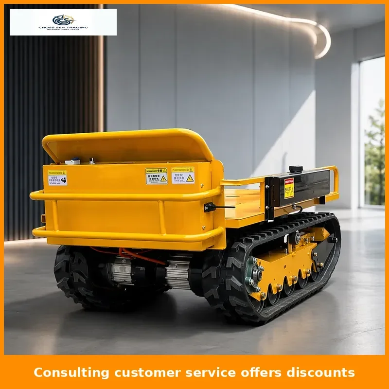 Remote control crawler transporter Small agricultural remote control brushless motor Creeper chassis assembly All-terrain