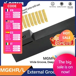 Full Model Grooving Tool Holder MGEHR1212 MGEHR1616 MGEHR2020 MGEHR2525 carbide Grooving insert MGMN150 MGMN200 MGMN300 MGMN400