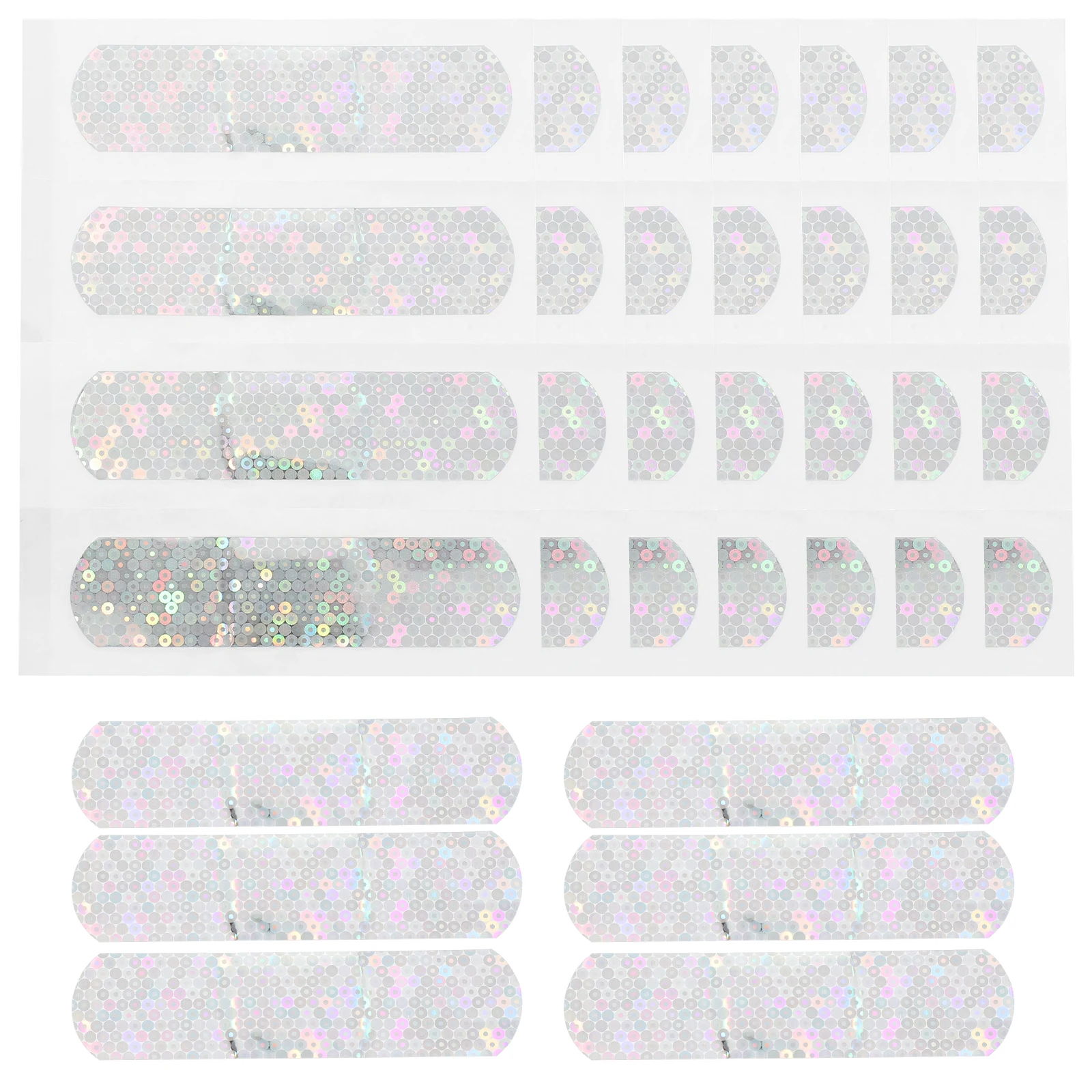 

100pcs Flash Bandages Glitter Wound Care Stickers Small Adhesive Breathing Protective Wounds Sticker Kids Children Elastic